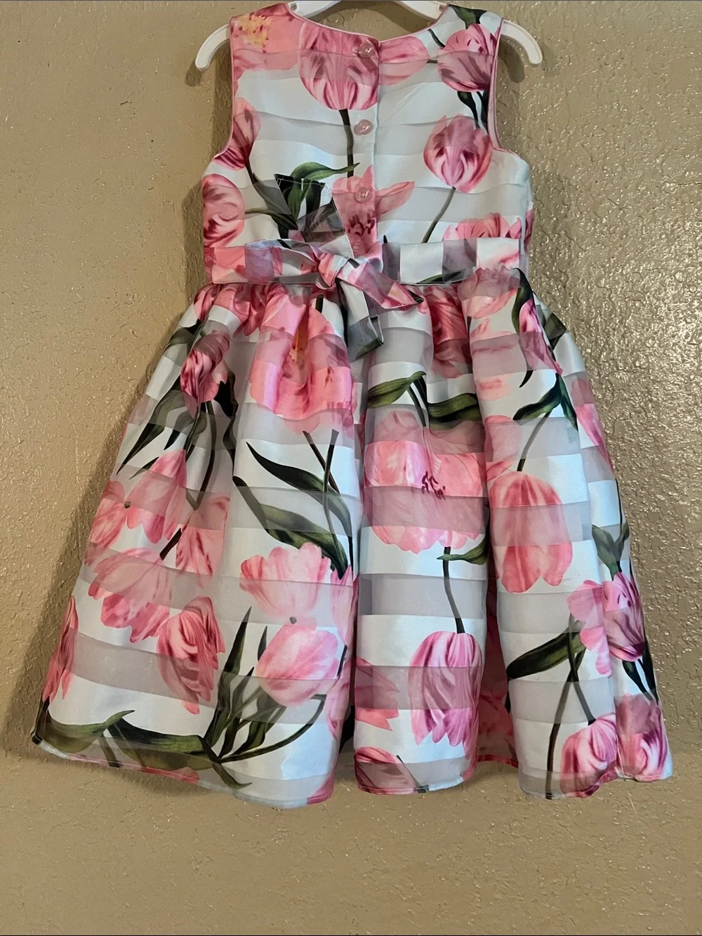 Pippa & Julie Pink Floral A-Line Party Dress